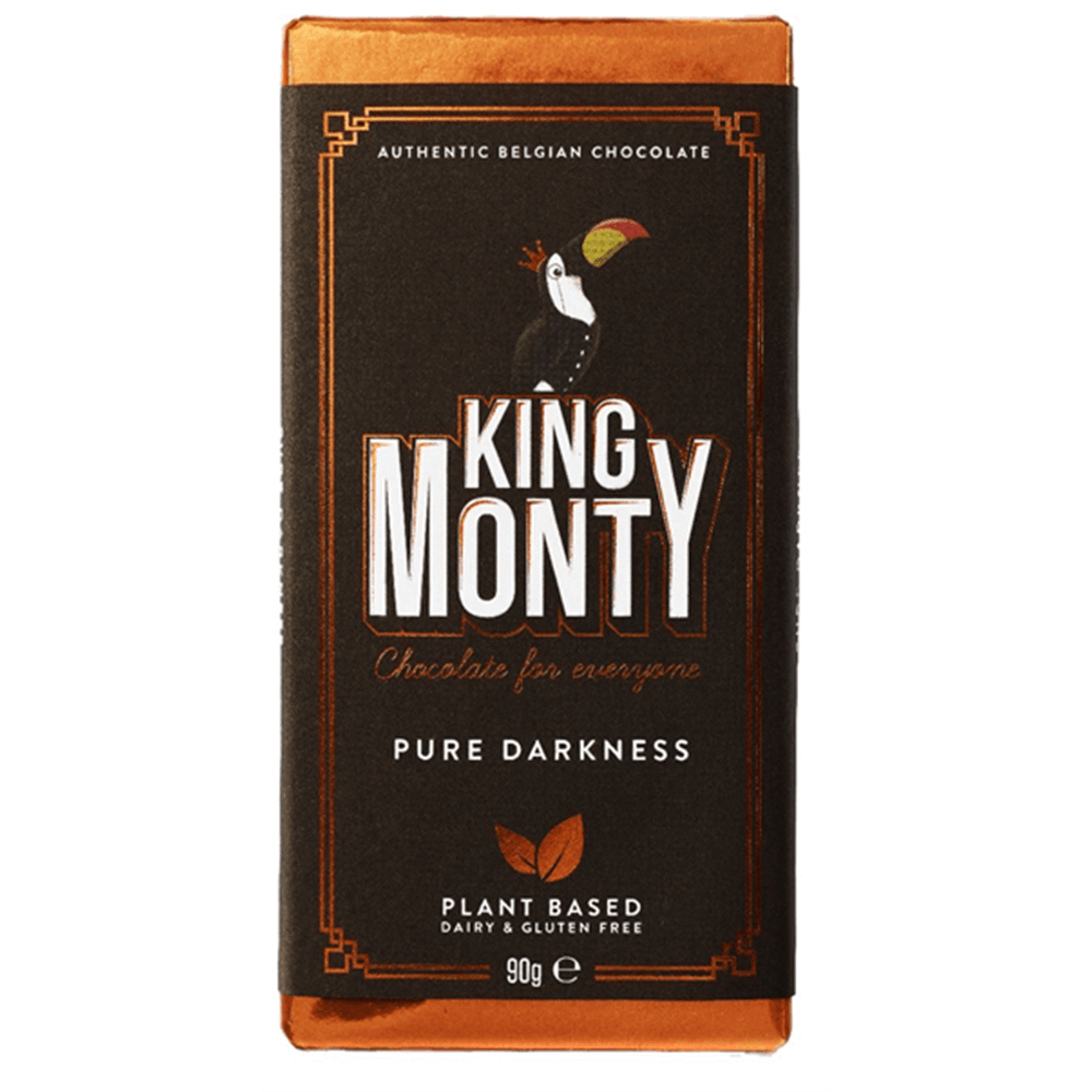 King Monty Plant Based Pure Belgian Chocolate 90g